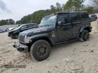 2016 Jeep Wrangler Unlimited 75th Anniversary with VIN 1C4HJWEG5GL235186, listed as a Copart auction lot 47037535 with 152,573 mi miles and Salvage Title. Bid and sale history available at carsss.com. Image 1.