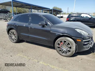 2015 Porsche Macan Turbo with VIN WP1AF2A5XFLB92557, listed as a Copart auction lot 54129055 with 113,058 mi miles and Salvage title. Bid and sale history available at DreamBid. Image 4.