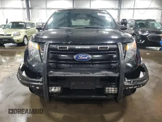 2014 Ford Utility Police Interceptor with VIN 1FM5K8AR3EGA04453, listed as a Copart auction lot 87294124 with 200,560 mi miles and Salvage Title. Bid and sale history available at carsss.com. Image 5.