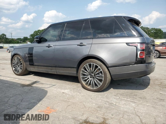 2019 Land Rover Range Rover z VIN SALGS2RE0KA542076, wystawiony jako Copart lot #60588925 z przebiegiem 69 038 mil mil oraz Szkoda całkowita • Salvage title. Historia ofert i sprzedaży dostępna na DreamBid. Obrazek 2.