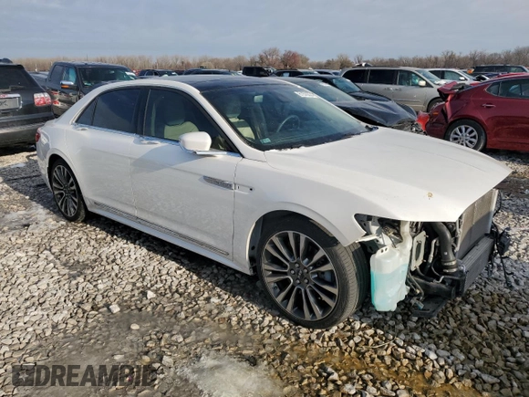 2017 Lincoln Continental Reserve with VIN 1LN6L9RP2H5620896, listed as a Copart auction lot 81576334 with 68,118 mi miles and Salvage Title. Bid and sale history available at carsss.com. Image 4.