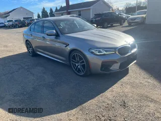 2021 BMW M5 with VIN WBS83CH08MCF34587, listed as a Copart auction lot 81287364 with 24,058 mi miles and Clean Title. Bid and sale history available at carsss.com. Image 4.