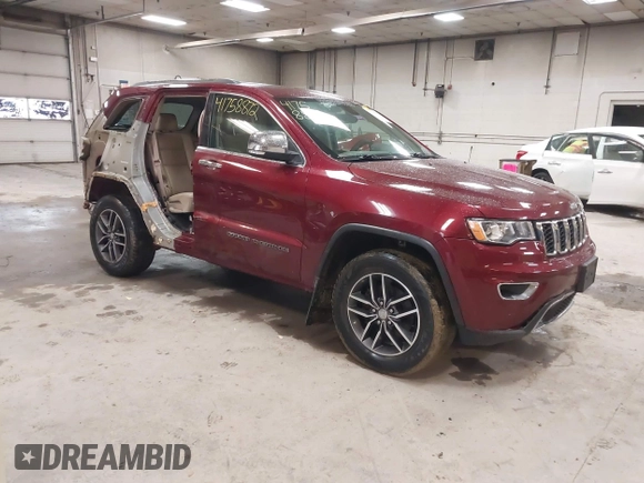 2018 Jeep Grand Cherokee Limited with VIN 1C4RJFBGXJC103685, listed as a IAAI auction lot 41758872 with 61,514 mi miles and . Bid and sale history available at DreamBid. Image 1.
