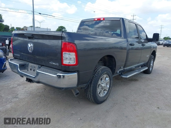 2024 Ram 2500 Big Horn with VIN 3C6UR5DL9RG343480, listed as a IAAI auction lot 42425281 with 21,374 mi miles and . Bid and sale history available at DreamBid. Image 4.