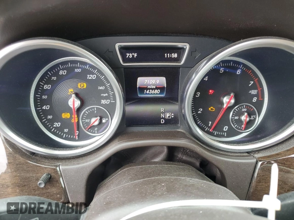 2016 Mercedes-Benz GLE 350 with VIN 4JGDA5HB0GA635107, listed as a Copart auction lot 60885755 with 143,680 mi miles and Salvage title. Bid and sale history available at DreamBid. Image 9.