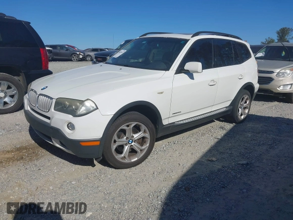 2009 BMW X3 xDrive30i with VIN WBXPC93499WJ30722, listed as a IAAI auction lot 41862997 with 170,028 mi miles. Bid and sale history available at carsss.com. Image 2.