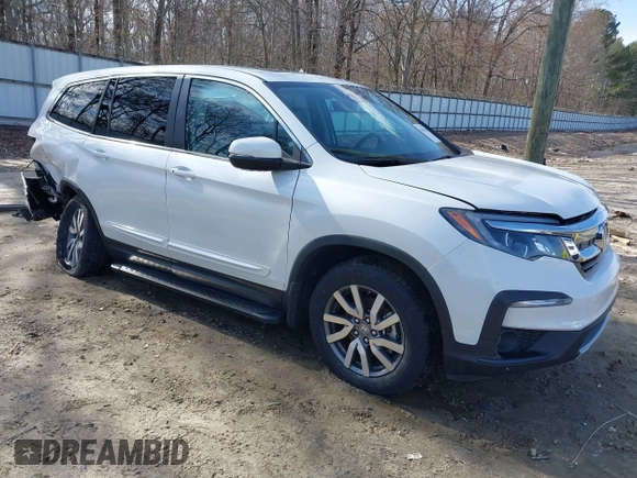 2022 Honda Pilot EX-L with VIN 5FNYF6H5XNB016493, listed as a IAAI auction lot 41579615 with 48,086 mi miles. Bid and sale history available at carsss.com. Image 1.