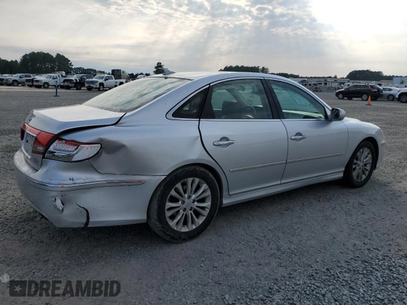 2011 Hyundai Azera GLS with VIN KMHFC4DDXBA552197, listed as a Copart auction lot 72680484 with 105,120 mi miles and Salvage title. Bid and sale history available at DreamBid. Image 3.