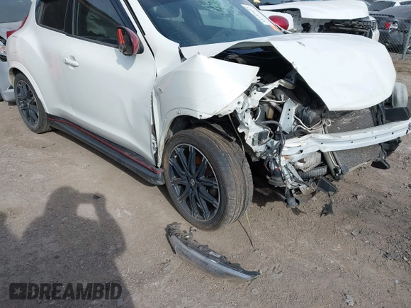 2014 Nissan Juke Nismo with VIN JN8AF5MV2ET365893, listed as a IAAI auction lot 41743612 with Not provided miles and . Bid and sale history available at DreamBid. Image 1.