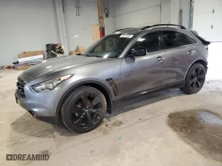 2015 Infiniti QX70 with VIN JN8CS1MW2FM483363, listed as a Copart auction lot 56015284 with 0 mi miles. Bid and sale history available at carsss.com. Image 1.