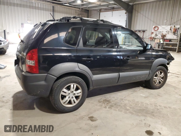 2008 Hyundai Tucson SE with VIN KM8JN72D88U807705, listed as a Copart auction lot 77490174 with 89,117 mi miles and Salvage Title. Bid and sale history available at carsss.com. Image 3.