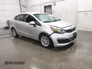 2016 Kia Rio LX with VIN KNADM4A35G6559649, listed as a IAAI auction lot 41745737 with 91,160 mi miles. Bid and sale history available at carsss.com. Image 1.