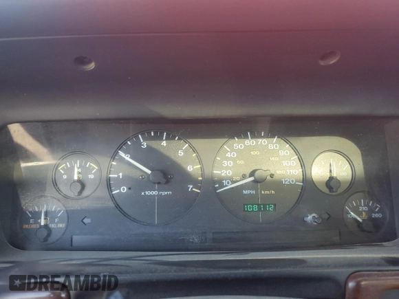 1997 Jeep Grand Cherokee Laredo with VIN 1J4GZ58S1VC760400, listed as a Copart auction lot 43932815 with 108,112 mi miles and Salvage Title. Bid and sale history available at carsss.com. Image 9.