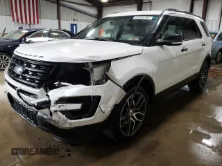 2017 Ford Explorer Sport with VIN 1FM5K8GT8HGA46253, listed as a Copart auction lot 61855765 with 101,233 mi miles and Salvage title. Bid and sale history available at DreamBid. Image 1.