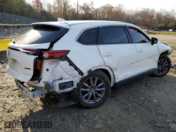 2022 Mazda CX-9 Sport with VIN JM3TCBBY5N0606296, listed as a Copart auction lot 80864034 with 0 mi miles and Salvage Title. Bid and sale history available at carsss.com. Image 3.