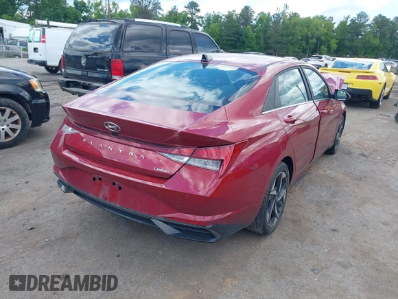 2023 Hyundai Elantra Limited z VIN KMHLP4AG6PU620166, wystawiony jako IAAI lot #42321119 z przebiegiem 32 520 mil mil oraz . Historia ofert i sprzedaży dostępna na DreamBid. Obrazek 4.