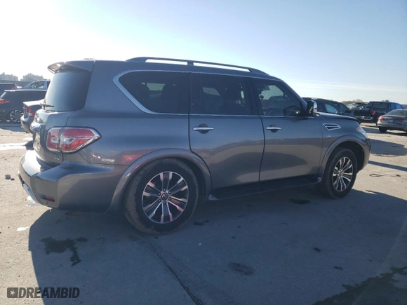 2018 Nissan Armada SL with VIN JN8AY2NC2J9557232, listed as a Copart auction lot 41897875 with NaN miles and Salvage Title. Bid and sale history available at carsss.com. Image 3.
