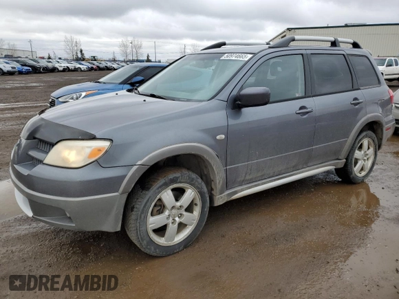 2005 Mitsubishi Outlander z VIN JA4LZ41F75U601526, wystawiony jako Copart lot #50974665 z przebiegiem 265 611 mil mil oraz Szkoda całkowita • Salvage title. Historia ofert i sprzedaży dostępna na DreamBid. Obrazek 1.