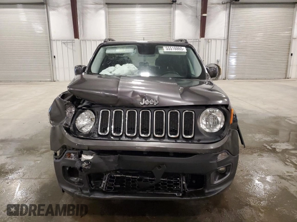 2017 Jeep Renegade Altitude with VIN ZACCJBBB6HPE49807, listed as a Copart auction lot 55518865 with 80,452 mi miles and Non repairable. Bid and sale history available at DreamBid. Image 5.