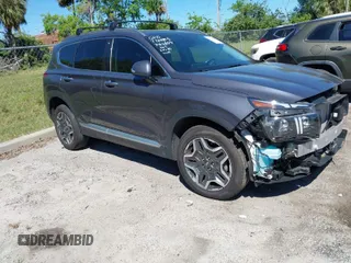 2021 Hyundai Santa Fe Hybrid Limited with VIN KM8S5DA17MU010320, listed as a IAAI auction lot 41790696 with 32,851 mi miles. Bid and sale history available at carsss.com. Image 1.