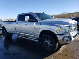 2014 Ram 3500 Laramie with VIN 3C63RRJL6EG165917, listed as a Copart auction lot 81898684 with 207,928 mi miles and Salvage Title. Bid and sale history available at carsss.com. Image 4.