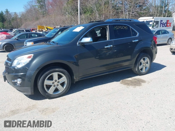 2014 Chevrolet Equinox LTZ with VIN 2GNFLHEK0E6212946, listed as a IAAI auction lot 42142040 with 124,524 mi miles. Bid and sale history available at carsss.com. Image 2.