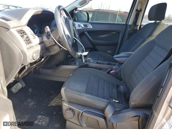 2021 Ford Ranger XL with VIN 1FTER4FH0MLD09018, listed as a Copart auction lot 42383735 with 46,866 mi miles and Salvage Title. Bid and sale history available at carsss.com. Image 7.