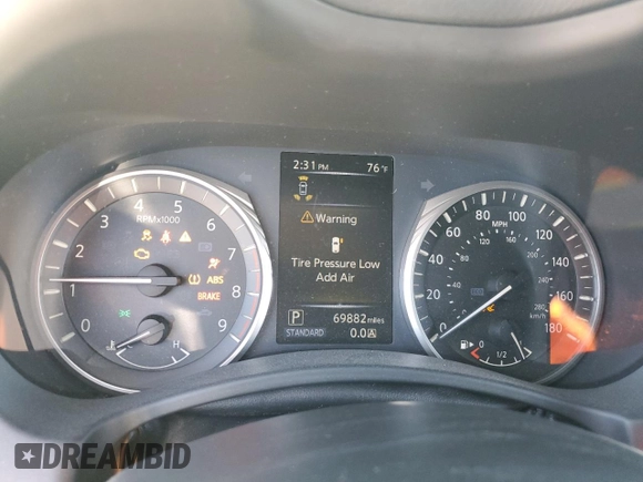 2019 Infiniti Q50 RED SPORT 400 with VIN JN1FV7AP2KM760946, listed as a Copart auction lot 80971704 with 69,882 mi miles and Salvage Title. Bid and sale history available at carsss.com. Image 9.