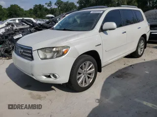2009 Toyota Highlander Limited with VIN JTEEW44A592035757, listed as a Copart auction lot 58892455 with 225,436 mi miles and Salvage title. Bid and sale history available at DreamBid. Image 1.