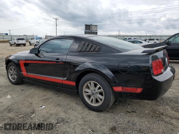 2005 Ford Mustang Deluxe with VIN 1ZVFT80N755144292, listed as a Copart auction lot 52758535 with 178,170 mi miles and Salvage Title. Bid and sale history available at carsss.com. Image 2.
