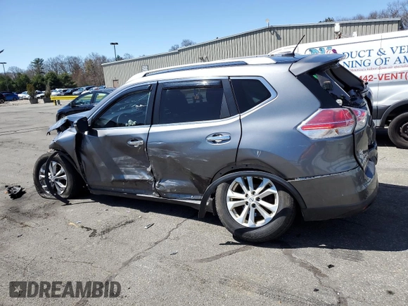 2015 Nissan Rogue SV with VIN KNMAT2MV8FP543870, listed as a Copart auction lot 53615465 with 151,697 mi miles and Salvage Title. Bid and sale history available at carsss.com. Image 2.