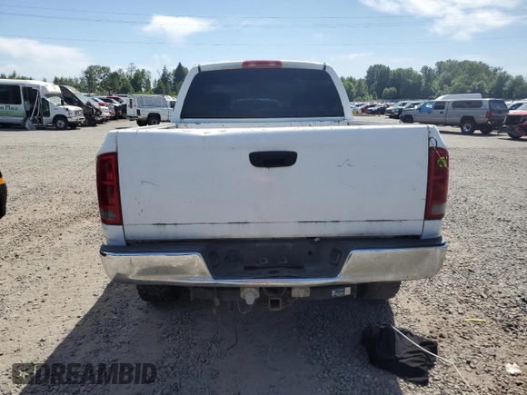 2004 Dodge 2500 SLT z VIN 1D7KU28D14J182331, wystawiony jako Copart lot #60314535 z przebiegiem 133 162 mil mil oraz Czysty tytuł • Clean title. Historia ofert i sprzedaży dostępna na DreamBid. Obrazek 6.