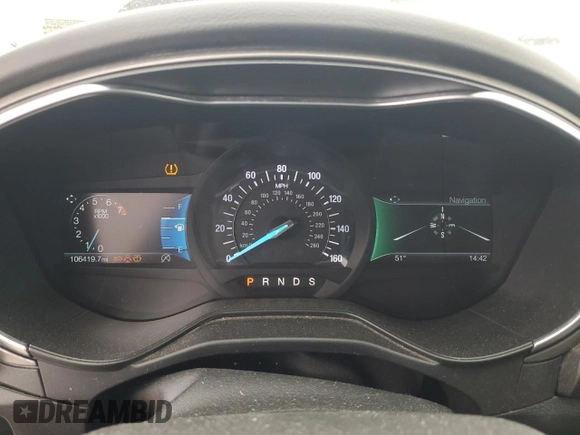2019 Ford Fusion SE with VIN 3FA6P0HD7KR128757, listed as a Copart auction lot 48940115 with 106,419 mi miles and Salvage Title. Bid and sale history available at DreamBid. Image 9.