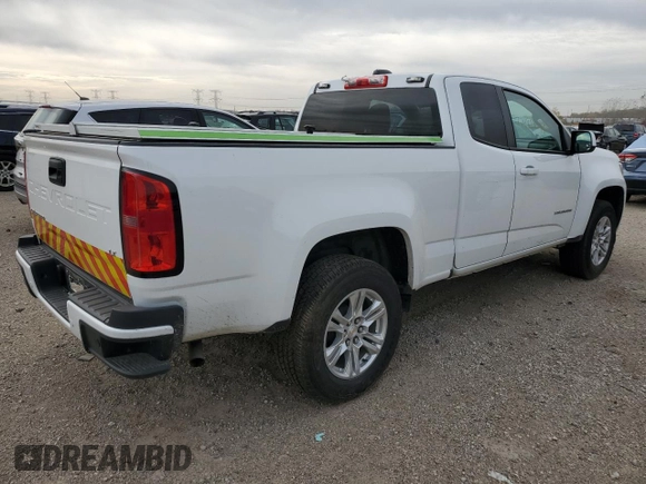 2021 Chevrolet Colorado 2WD LT with VIN 1GCHSCEA0M1251987, listed as a Copart auction lot 77485044 with 49,443 mi miles and Clean Title. Bid and sale history available at carsss.com. Image 3.