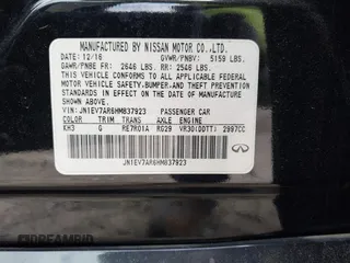 2017 Infiniti Q50 Premium with VIN JN1EV7AR6HM837923, listed as a IAAI auction lot 42255798 with 90,371 mi miles and . Bid and sale history available at DreamBid. Image 9.