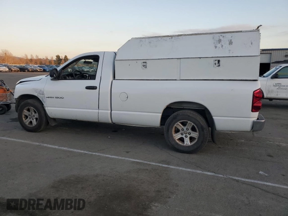 2007 Dodge 1500 SLT with VIN 1D7HA16P57J625174, listed as a Copart auction lot 88729685 with 260,745 mi miles and Salvage Title. Bid and sale history available at DreamBid. Image 2.