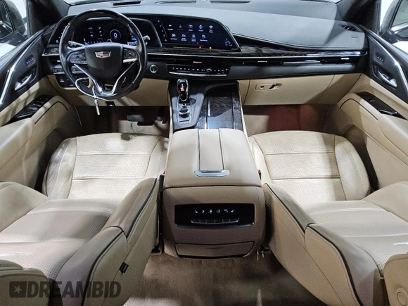 2023 Cadillac Escalade 4WD Premium Luxury z VIN 1GYS4BKL3PR366857, wystawiony jako Copart lot #55865505 z przebiegiem 44 383 mil mil oraz Tytuł czysty. Historia ofert i sprzedaży dostępna na DreamBid. Obrazek 8.