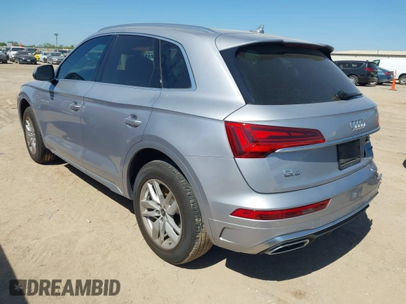 2022 Audi Q5 S line Premium with VIN WA1GAAFY2N2119625, listed as a IAAI auction lot 41979117 with 18,694 mi miles and . Bid and sale history available at DreamBid. Image 3.