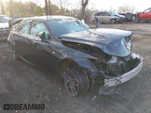 2017 Lexus IS with VIN JTHCM1D2XH5021616, listed as a IAAI auction lot 41830287 with 82,197 mi miles. Bid and sale history available at carsss.com. Image 1.