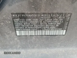 2019 Volkswagen Jetta S с VIN 3VWC57BU0KM124046, выставлен на аукционе Copart как лот 50142725 с пробегом 77 570 миль миль и Списание • Salvage title. История ставок и продаж доступна на DreamBid. Изображение 12.