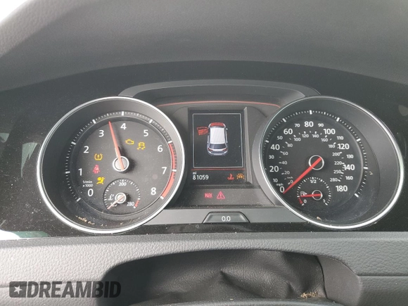 2019 Volkswagen Golf GTI S with VIN 3VW5T7AU9KM019831, listed as a Copart auction lot 53404435 with 81,059 mi miles and Salvage Title. Bid and sale history available at carsss.com. Image 9.