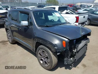 2016 Jeep Renegade Limited with VIN ZACCJADT0GPE35044, listed as a IAAI auction lot 42565291 with 44,593 mi miles and . Bid and sale history available at DreamBid. Image 1.