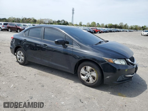 2015 Honda Civic Sedan LX with VIN 19XFB2F51FE044088, listed as a Copart auction lot 53043375 with 113,393 mi miles and Salvage Title. Bid and sale history available at carsss.com. Image 4.
