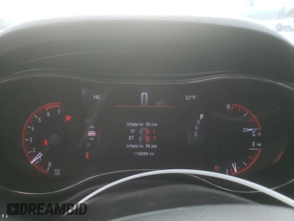 2020 Dodge Durango R/T with VIN 1C4SDJCT0LC165400, listed as a Copart auction lot 45342525 with 118,899 mi miles and Salvage title. Bid and sale history available at DreamBid. Image 9.