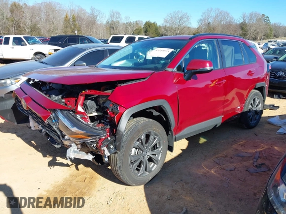 2024 Toyota RAV4 Hybrid XLE Premium with VIN 4T3B6RFVXRU166145, listed as a IAAI auction lot 41310813 with 8,276 mi miles and . Bid and sale history available at DreamBid. Image 17.