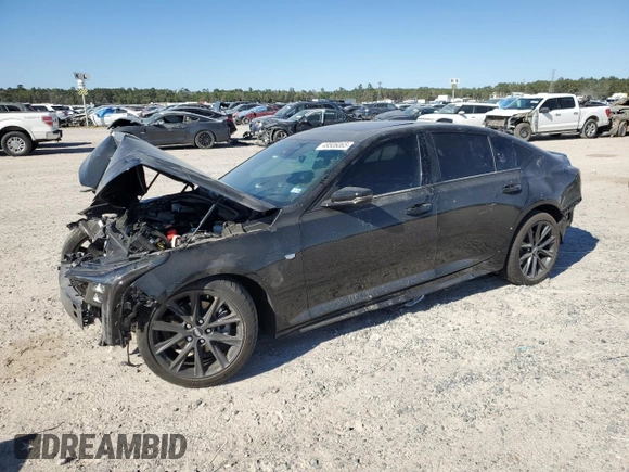 2025 Cadillac CT5 Sport with VIN 1G6DP5RK9S0112073, listed as a Copart auction lot 49506065 with 7,277 mi miles and Salvage title. Bid and sale history available at DreamBid. Image 1.