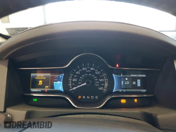 2013 Lincoln MKS EcoBoost with VIN 1LNHL9FT2DG604657, listed as a Copart auction lot 65357735 with 133,548 mi miles and Salvage title. Bid and sale history available at DreamBid. Image 9.