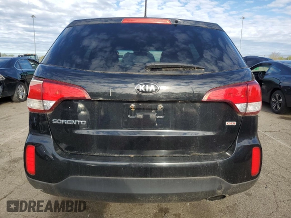 2015 Kia Sorento LX with VIN 5XYKTCA60FG568661, listed as a Copart auction lot 54926355 with 131,895 mi miles and Clean Title. Bid and sale history available at carsss.com. Image 6.