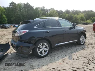 2011 Lexus RX 450h with VIN JTJBC1BAXB2032275, listed as a Copart auction lot 58823935 with 108,690 mi miles and Salvage title. Bid and sale history available at DreamBid. Image 3.