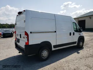 2019 Ram ProMaster Cargo Van with VIN 3C6TRVBG6KE557023, listed as a Copart auction lot 57196174 with 192,735 mi miles and Salvage Title. Bid and sale history available at carsss.com. Image 3.